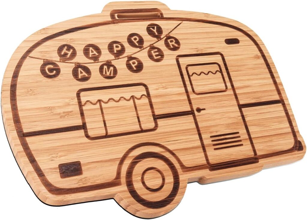 Camping Gifts for Camper, Camping Cutting Board, RV Kitchen Decoration, Camper Rv Trailer Accessories for Inside By OCCdesign