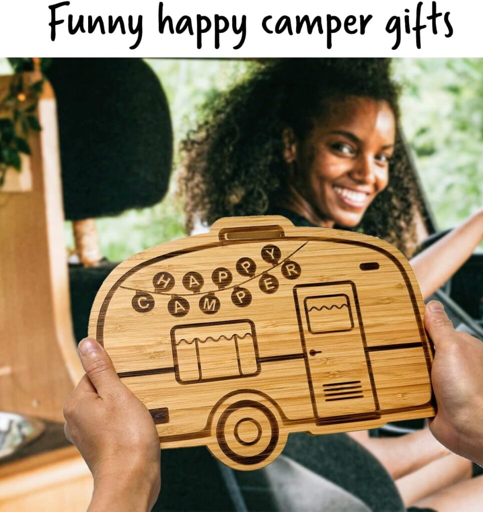 Camping Gifts for Camper, Camping Cutting Board, RV Kitchen Decoration, Camper Rv Trailer Accessories for Inside By OCCdesign